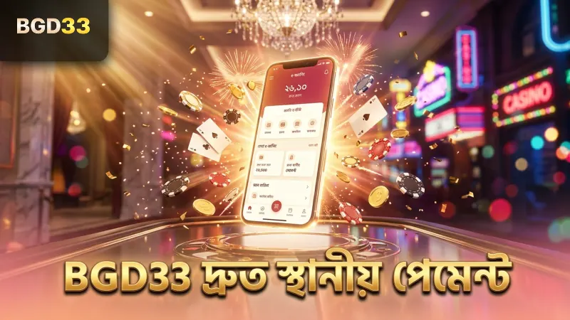 স্থানীয় ই-ওয়ালেট ও ব্যাংক রেলের মাধ্যমে দ্রুত লেনদেন নিশ্চিত করে BGD33
